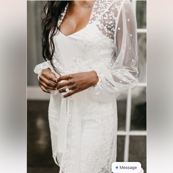 CAMILE SPOT LACE ROBE - Le Rose - SPLIP NOT INCLUDED - Picture 5 of 6